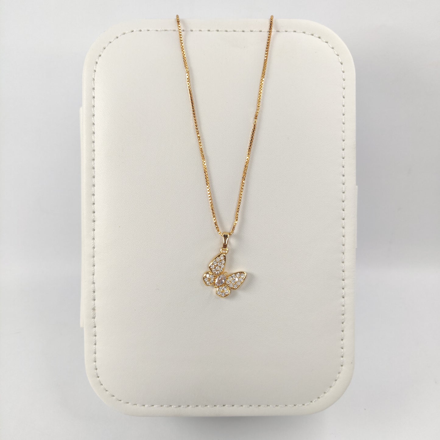 Graceful Butterfly Zircon Pendant