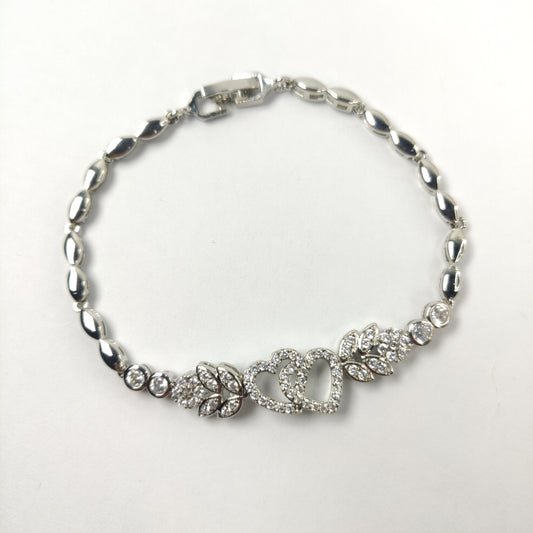 Silver Heart Charm Bracelet